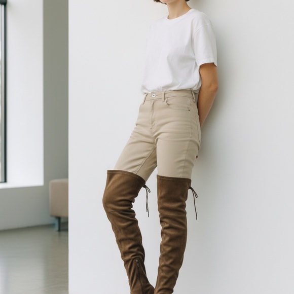 Marc Fisher LTD Over-the-Knee Suede Boots Size 9.5M - Picture 2 of 10